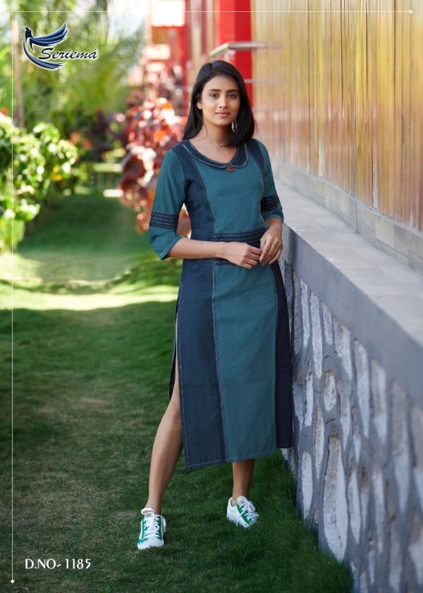 Seriema Kumb Capture 4 Fancy Wear Denim Kurti Collection